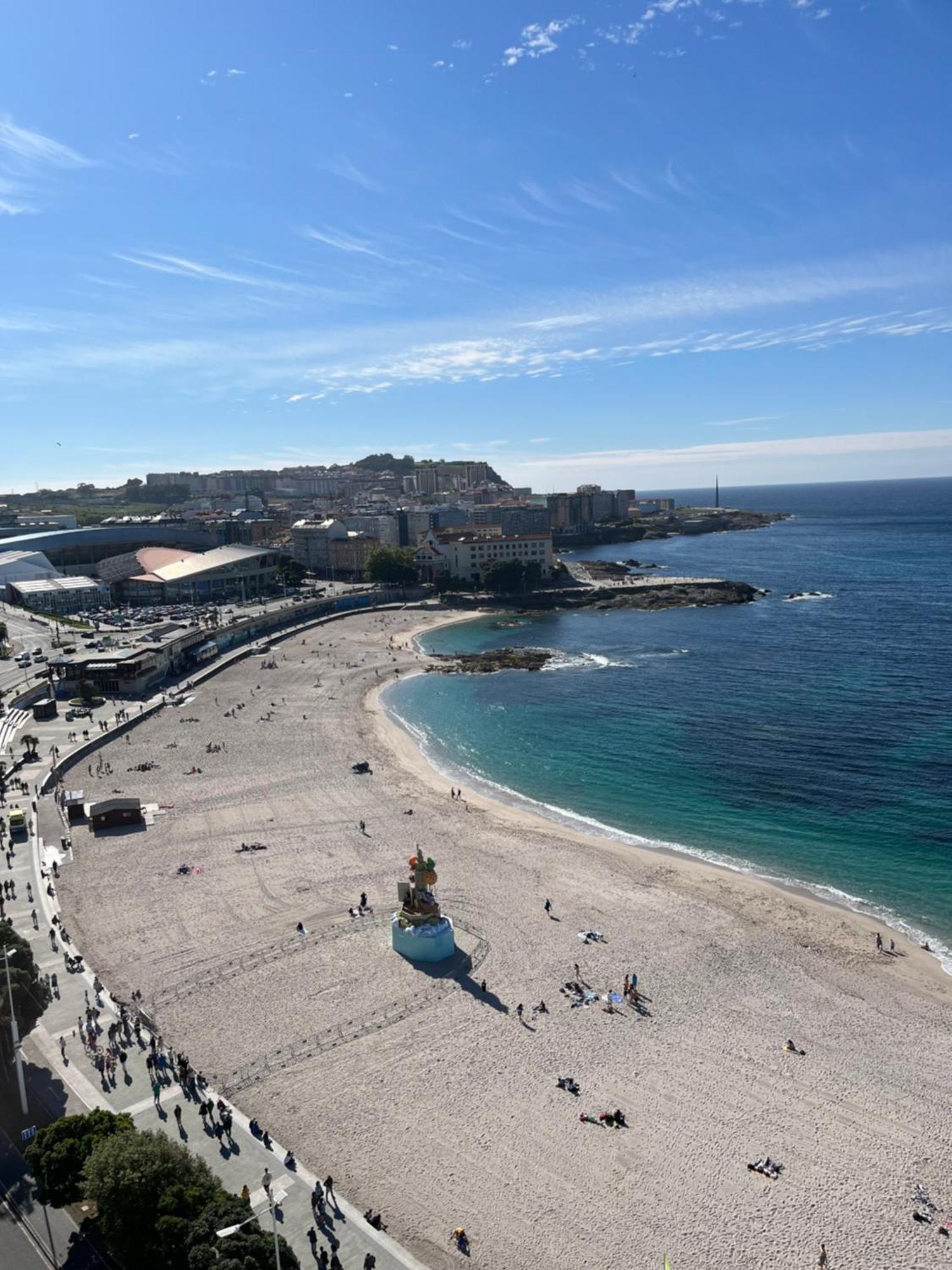 Primera Linea Playa Riazor A Coruña Exteriér fotografie