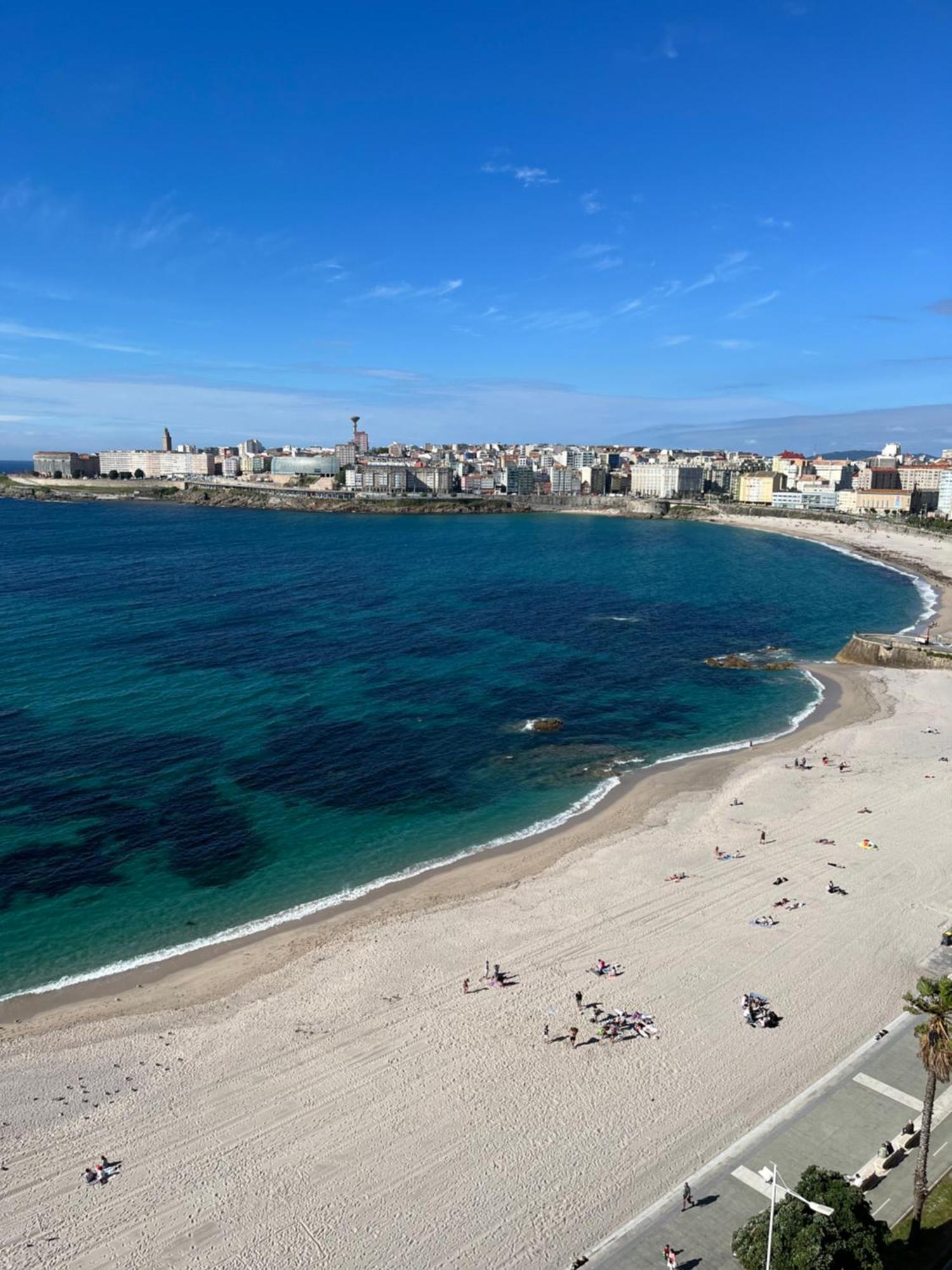 Primera Linea Playa Riazor A Coruña Exteriér fotografie